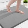 image:imageSmiry Memory Foam Bath Mat 36x24 Extra Soft and Absorbent Bathroom Mats Non Slip Washable Carpet for Floor Shower and Tub BlackGrey