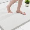 image:imageSmiry Memory Foam Bath Mat 36x24 Extra Soft and Absorbent Bathroom Mats Non Slip Washable Carpet for Floor Shower and Tub BlackIvory White