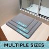 image:imageSmiry Memory Foam Bath Mat 36x24 Extra Soft and Absorbent Bathroom Mats Non Slip Washable Carpet for Floor Shower and Tub BlackMedium Grey