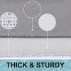 image:imageSmiry Memory Foam Bath Mat 36x24 Extra Soft and Absorbent Bathroom Mats Non Slip Washable Carpet for Floor Shower and Tub BlackMedium Grey