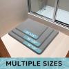 image:imageSmiry Memory Foam Bath Mat 36x24 Extra Soft and Absorbent Bathroom Mats Non Slip Washable Carpet for Floor Shower and Tub BlackMedium Grey