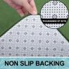 image:imageSmiry Memory Foam Bath Mat 36x24 Extra Soft and Absorbent Bathroom Mats Non Slip Washable Carpet for Floor Shower and Tub BlackOlive Green