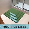 image:imageSmiry Memory Foam Bath Mat 36x24 Extra Soft and Absorbent Bathroom Mats Non Slip Washable Carpet for Floor Shower and Tub BlackOlive Green