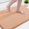 image:imageSmiry Memory Foam Bath Mat 36x24 Extra Soft and Absorbent Bathroom Mats Non Slip Washable Carpet for Floor Shower and Tub BlackPeach