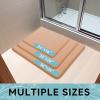 image:imageSmiry Memory Foam Bath Mat 36x24 Extra Soft and Absorbent Bathroom Mats Non Slip Washable Carpet for Floor Shower and Tub BlackPeach
