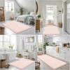 image:imageSmiry Memory Foam Bath Mat 36x24 Extra Soft and Absorbent Bathroom Mats Non Slip Washable Carpet for Floor Shower and Tub BlackPink