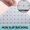 image:imageSmiry Memory Foam Bath Mat 36x24 Extra Soft and Absorbent Bathroom Mats Non Slip Washable Carpet for Floor Shower and Tub BlackPink