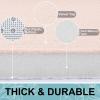 image:imageSmiry Memory Foam Bath Mat 36x24 Extra Soft and Absorbent Bathroom Mats Non Slip Washable Carpet for Floor Shower and Tub BlackPink