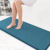 image:imageSmiry Memory Foam Bath Mat 36x24 Extra Soft and Absorbent Bathroom Mats Non Slip Washable Carpet for Floor Shower and Tub BlackRoyal Blue