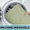 image:imageSmiry Memory Foam Bath Mat 36x24 Extra Soft and Absorbent Bathroom Mats Non Slip Washable Carpet for Floor Shower and Tub BlackSage Green