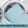 image:imageSmiry Memory Foam Bath Mat 36x24 Extra Soft and Absorbent Bathroom Mats Non Slip Washable Carpet for Floor Shower and Tub BlackSky Blue