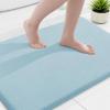 image:imageSmiry Memory Foam Bath Mat 36x24 Extra Soft and Absorbent Bathroom Mats Non Slip Washable Carpet for Floor Shower and Tub BlackSky Blue