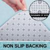 image:imageSmiry Memory Foam Bath Mat 36x24 Extra Soft and Absorbent Bathroom Mats Non Slip Washable Carpet for Floor Shower and Tub BlackSky Blue