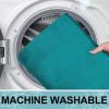 image:imageSmiry Memory Foam Bath Mat 36x24 Extra Soft and Absorbent Bathroom Mats Non Slip Washable Carpet for Floor Shower and Tub BlackTeal