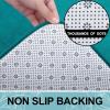 image:imageSmiry Memory Foam Bath Mat 36x24 Extra Soft and Absorbent Bathroom Mats Non Slip Washable Carpet for Floor Shower and Tub BlackTeal