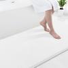 image:imageSmiry Memory Foam Bath Mat 36x24 Extra Soft and Absorbent Bathroom Mats Non Slip Washable Carpet for Floor Shower and Tub BlackWhite