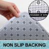 image:imageSmiry Memory Foam Bath Mat 36x24 Extra Soft and Absorbent Bathroom Mats Non Slip Washable Carpet for Floor Shower and Tub BlackWhite