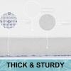 image:imageSmiry Memory Foam Bath Mat 36x24 Extra Soft and Absorbent Bathroom Mats Non Slip Washable Carpet for Floor Shower and Tub BlackWhite