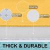 image:imageSmiry Memory Foam Bath Mat 36x24 Extra Soft and Absorbent Bathroom Mats Non Slip Washable Carpet for Floor Shower and Tub BlackYellow