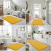 image:imageSmiry Memory Foam Bath Mat 36x24 Extra Soft and Absorbent Bathroom Mats Non Slip Washable Carpet for Floor Shower and Tub BlackYellow