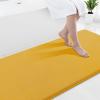 image:imageSmiry Memory Foam Bath Mat 36x24 Extra Soft and Absorbent Bathroom Mats Non Slip Washable Carpet for Floor Shower and Tub BlackYellow