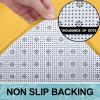 image:imageSmiry Memory Foam Bath Mat 36x24 Extra Soft and Absorbent Bathroom Mats Non Slip Washable Carpet for Floor Shower and Tub BlackYellow