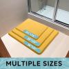 image:imageSmiry Memory Foam Bath Mat 36x24 Extra Soft and Absorbent Bathroom Mats Non Slip Washable Carpet for Floor Shower and Tub BlackYellow