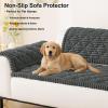 image:imageSmiry Pet Couch Cover for Dogs Washable NonSlip Fuzzy Couch Covers for 3 Cushion Sofa Pet Friendly Soft Thick Furniture Protector Sofa Slipcover Mat for Dogs Dark Grey 276 x 709Dark Grey