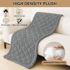 image:imageSmiry Pet Couch Cover for Dogs Washable NonSlip Fuzzy Couch Covers for 3 Cushion Sofa Pet Friendly Soft Thick Furniture Protector Sofa Slipcover Mat for Dogs Dark Grey 276 x 709Grey