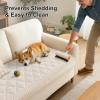 image:imageSmiry Pet Couch Cover for Dogs Washable NonSlip Fuzzy Couch Covers for 3 Cushion Sofa Pet Friendly Soft Thick Furniture Protector Sofa Slipcover Mat for Dogs Dark Grey 276 x 709White
