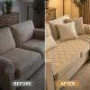 image:imageSmiry Pet Couch Cover for Dogs Washable NonSlip Fuzzy Couch Covers for 3 Cushion Sofa Pet Friendly Soft Thick Furniture Protector Sofa Slipcover Mat for Dogs Dark Grey 276 x 709Camel
