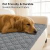 image:imageSmiry Pet Couch Cover for Dogs Washable NonSlip Fuzzy Couch Covers for 3 Cushion Sofa Pet Friendly Soft Thick Furniture Protector Sofa Slipcover Mat for Dogs Dark Grey 276 x 709Grey