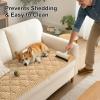 image:imageSmiry Pet Couch Cover for Dogs Washable NonSlip Fuzzy Couch Covers for 3 Cushion Sofa Pet Friendly Soft Thick Furniture Protector Sofa Slipcover Mat for Dogs Dark Grey 276 x 709Camel