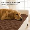 image:imageSmiry Pet Couch Cover for Dogs Washable NonSlip Fuzzy Couch Covers for 3 Cushion Sofa Pet Friendly Soft Thick Furniture Protector Sofa Slipcover Mat for Dogs Dark Grey 276 x 709Chocolate