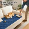 image:imageSmiry Pet Couch Cover for Dogs Washable NonSlip Fuzzy Couch Covers for 3 Cushion Sofa Pet Friendly Soft Thick Furniture Protector Sofa Slipcover Mat for Dogs Dark Grey 276 x 709Navy