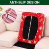 image:imageSmiry Printed Couch Cushion Covers Stretch Soft Couch Covers for Sofa Washable NonSlip Sofa Slipcover Furniture Protector for Indoor and Outdoor 1 Pack RedRed