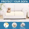 image:imageSmiry Printed Couch Cushion Covers Stretch Soft Couch Covers for Sofa Washable NonSlip Sofa Slipcover Furniture Protector for Indoor and Outdoor 1 Pack RedCream