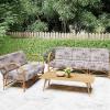 image:imageSmiry Printed Couch Cushion Covers Stretch Soft Couch Covers for Sofa Washable NonSlip Sofa Slipcover Furniture Protector for Indoor and Outdoor 1 Pack RedBrown and White