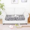 image:imageSmiry Printed Couch Cushion Covers Stretch Soft Couch Covers for Sofa Washable NonSlip Sofa Slipcover Furniture Protector for Indoor and Outdoor 1 Pack RedGrey and Black
