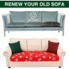 image:imageSmiry Printed Couch Cushion Covers Stretch Soft Couch Covers for Sofa Washable NonSlip Sofa Slipcover Furniture Protector for Indoor and Outdoor 1 Pack RedRed
