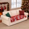 image:imageSmiry Printed Couch Cushion Covers Stretch Soft Couch Covers for Sofa Washable NonSlip Sofa Slipcover Furniture Protector for Indoor and Outdoor 1 Pack RedBurgundy