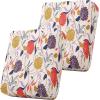 image:imageSmiry Printed Couch Cushion Covers Stretch Soft Couch Covers for Sofa Washable NonSlip Sofa Slipcover Furniture Protector for Indoor and Outdoor 1 Pack RedOrange