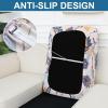 image:imageSmiry Printed Couch Cushion Covers Stretch Soft Couch Covers for Sofa Washable NonSlip Sofa Slipcover Furniture Protector for Indoor and Outdoor 1 Pack RedBeige