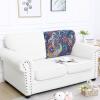 image:imageSmiry Printed Couch Cushion Covers Stretch Soft Couch Covers for Sofa Washable NonSlip Sofa Slipcover Furniture Protector for Indoor and Outdoor 1 Pack RedBlue Green