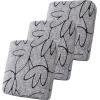 image:imageSmiry Printed Couch Cushion Covers Stretch Soft Couch Covers for Sofa Washable NonSlip Sofa Slipcover Furniture Protector for Indoor and Outdoor 1 Pack RedGrey and Black