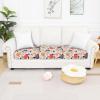 image:imageSmiry Printed Couch Cushion Covers Stretch Soft Couch Covers for Sofa Washable NonSlip Sofa Slipcover Furniture Protector for Indoor and Outdoor 1 Pack RedOrange