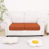 image:imageSmiry Printed Couch Cushion Covers Stretch Soft Couch Covers for Sofa Washable NonSlip Sofa Slipcover Furniture Protector for Indoor and Outdoor 1 Pack RedRust