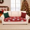 image:imageSmiry Printed Couch Cushion Covers Stretch Soft Couch Covers for Sofa Washable NonSlip Sofa Slipcover Furniture Protector for Indoor and Outdoor 1 Pack RedBurgundy