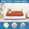 image:imageSmiry Printed Couch Cushion Covers Stretch Soft Couch Covers for Sofa Washable NonSlip Sofa Slipcover Furniture Protector for Indoor and Outdoor 1 Pack RedRust