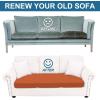 image:imageSmiry Printed Couch Cushion Covers Stretch Soft Couch Covers for Sofa Washable NonSlip Sofa Slipcover Furniture Protector for Indoor and Outdoor 1 Pack RedRust